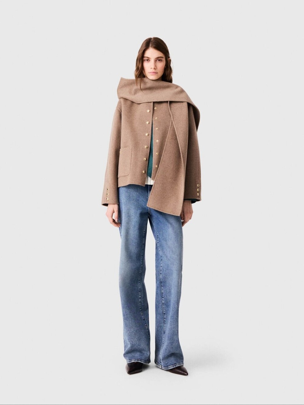 Maje Short double-faced coat